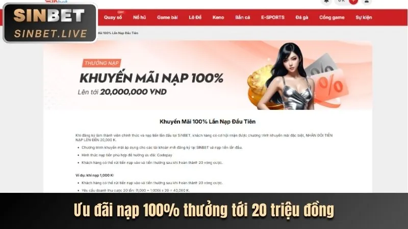 Thưởng chào mừng nạp đầu tại bet3363 nhà cái